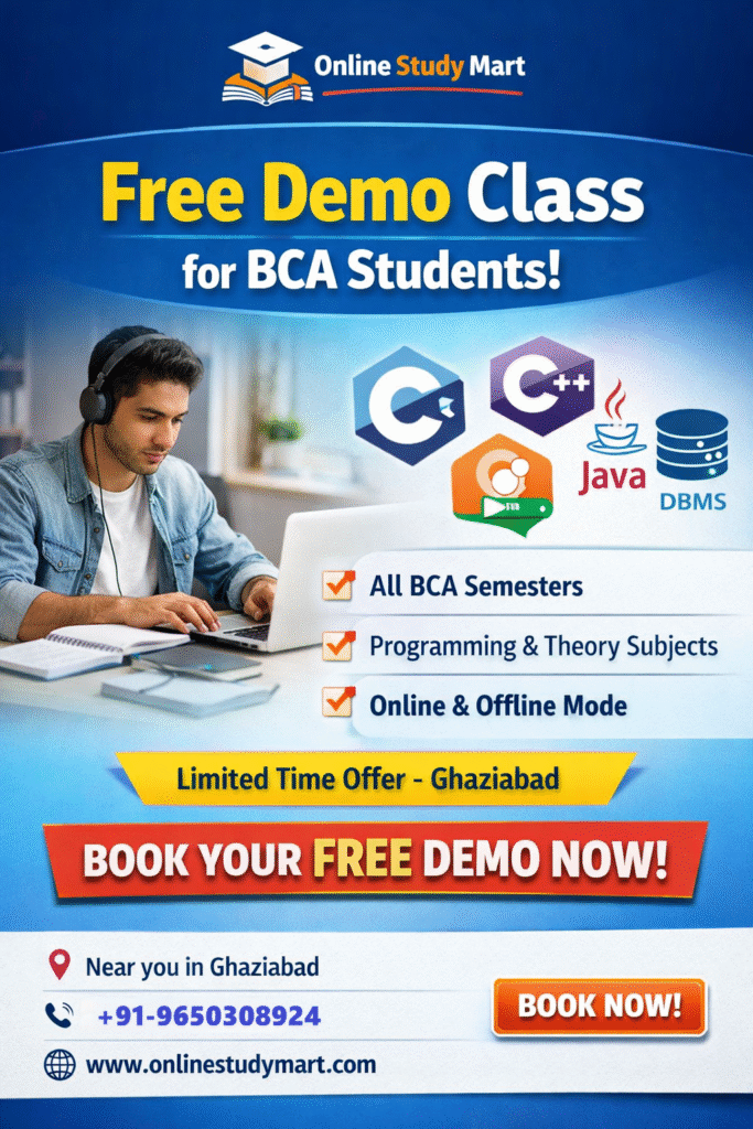 BCA Tuition in Ghaziabad | Online Study Mart