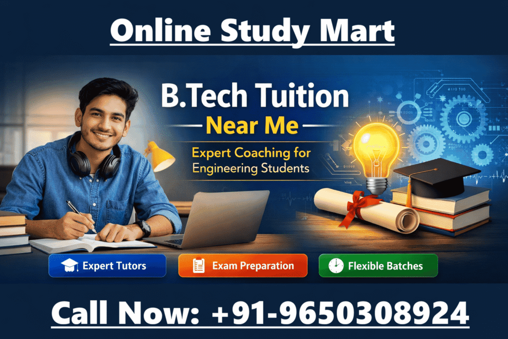 B.Tech Tuition Near Me – Expert Coaching for Engineering Students