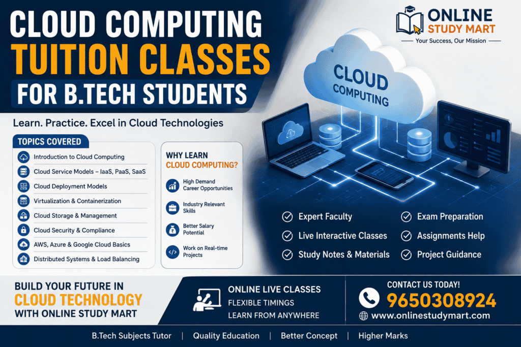 Cloud Computing Tuition Classes for B.Tech