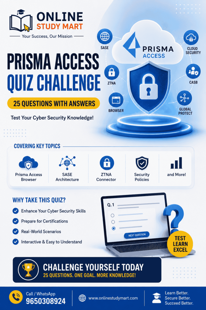 Prisma Access Quiz Questions and Answers